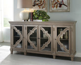 Bay Furniture Gallery - Ashley Furniture - Fossil Ridge Accent Cabinet - Accent Cabinet / Gray - A4000037
